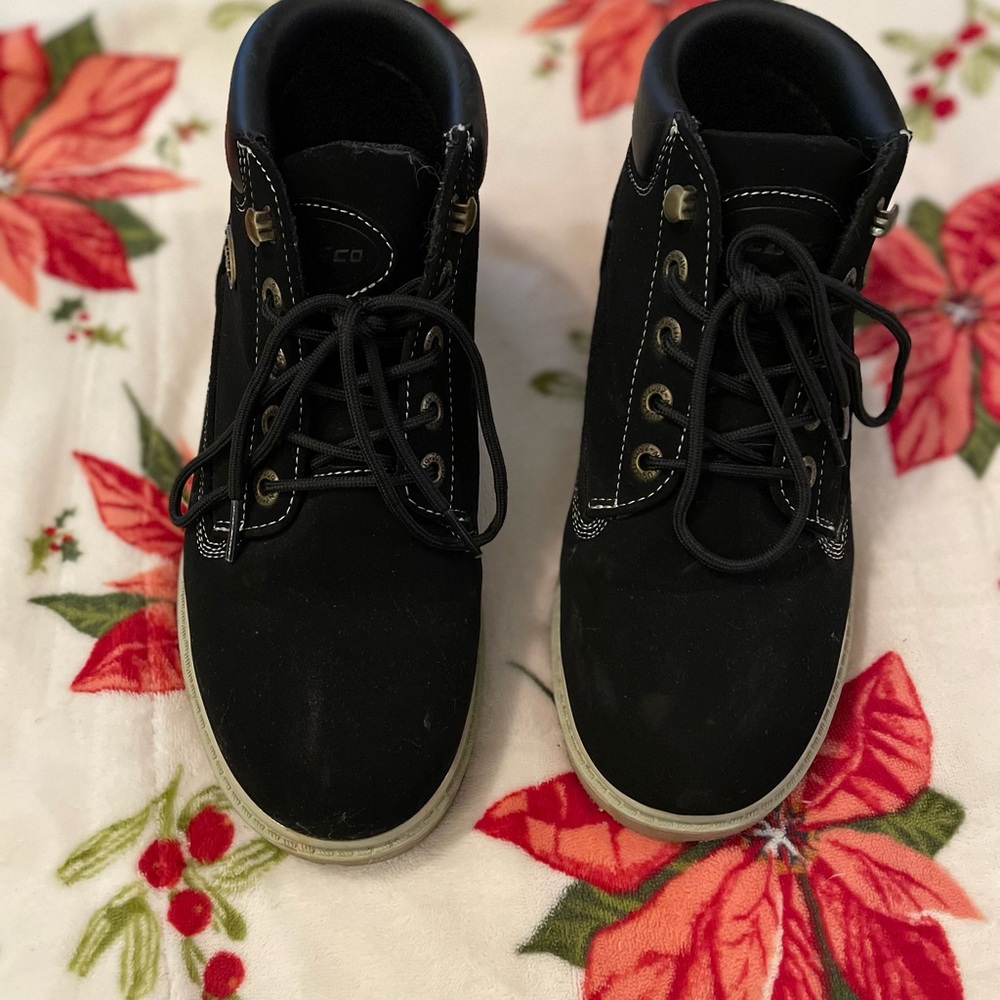 Lugz Brown and Orange Sole Boots